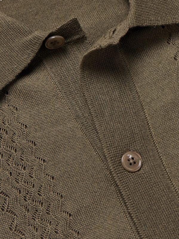 Thor 6584 Open-Knit Wool-Blend Cardigan - CU Thor 6584 Open-Knit Wool-Blend Cardigan - CU