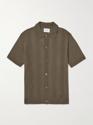 Thor 6584 Open-Knit Wool-Blend Cardigan