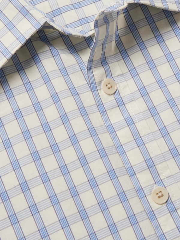 Deon 50035 Checked Organic Cotton-Poplin Shirt - CU Deon 50035 Checked Organic Cotton-Poplin Shirt - CU