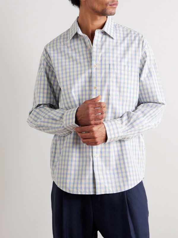 Deon 50035 Checked Organic Cotton-Poplin Shirt - FR Deon 50035 Checked Organic Cotton-Poplin Shirt - FR