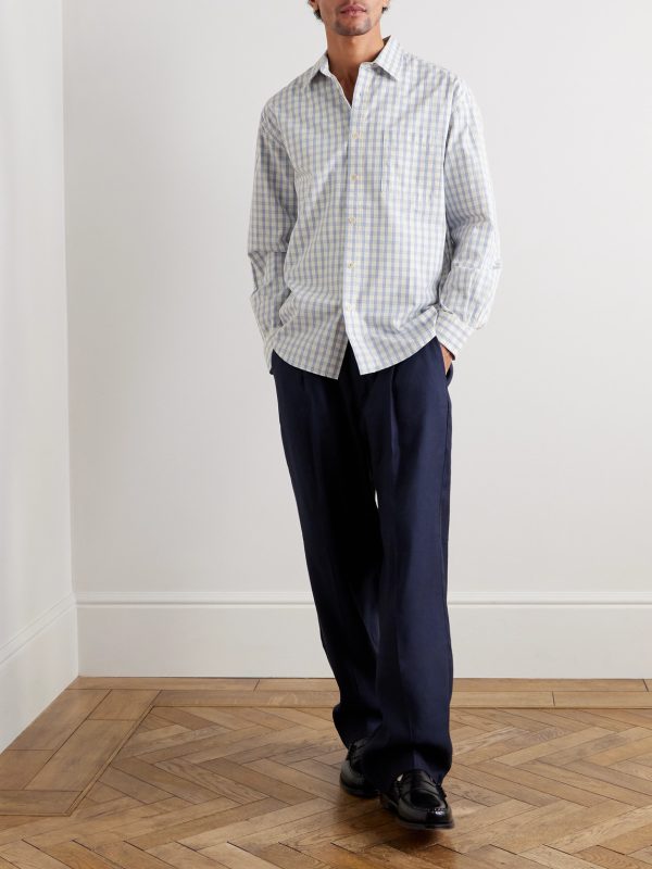 Deon 50035 Checked Organic Cotton-Poplin Shirt - OU Deon 50035 Checked Organic Cotton-Poplin Shirt - OU
