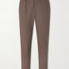 Billie 10038 Straight-Leg Seersucker Drawstring Trousers Billie 10038 Straight-Leg Seersucker Drawstring Trousers