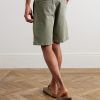 Aden 1923 Straight-Leg Organic Cotton-Blend Twill Shorts - BK Aden 1923 Straight-Leg Organic Cotton-Blend Twill Shorts - BK