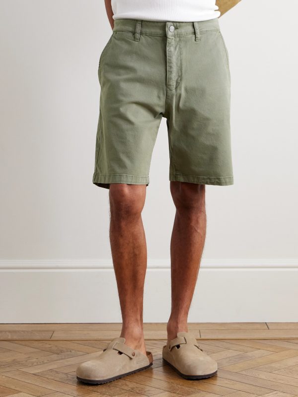 Aden 1923 Straight-Leg Organic Cotton-Blend Twill Shorts - FR Aden 1923 Straight-Leg Organic Cotton-Blend Twill Shorts - FR