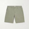 Aden 1923 Straight-Leg Organic Cotton-Blend Twill Shorts Aden 1923 Straight-Leg Organic Cotton-Blend Twill Shorts