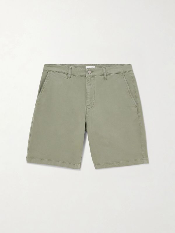 Aden 1923 Straight-Leg Organic Cotton-Blend Twill Shorts Aden 1923 Straight-Leg Organic Cotton-Blend Twill Shorts