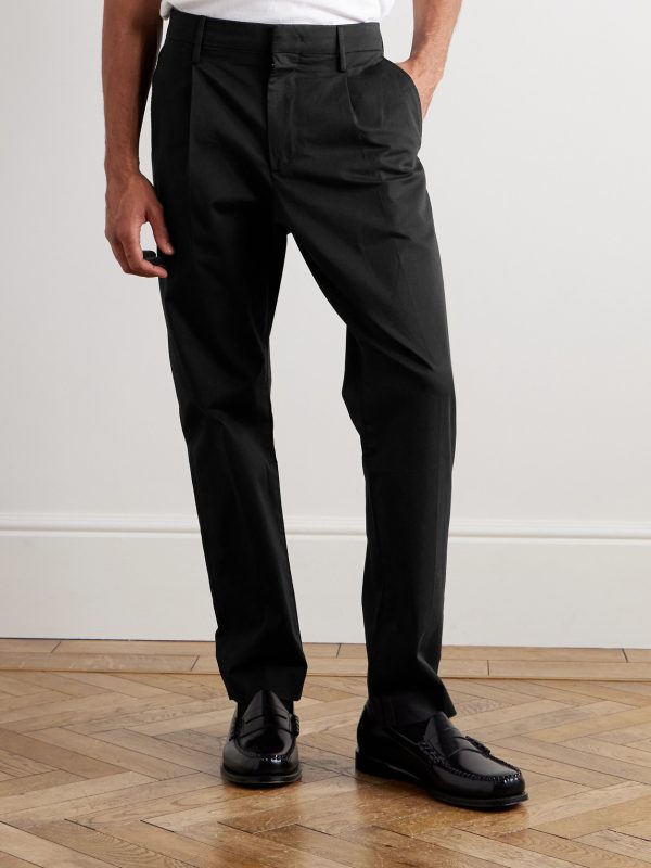Bill 1804 Straight-Leg Organic Cotton-Blend Trousers - FR Bill 1804 Straight-Leg Organic Cotton-Blend Trousers - FR