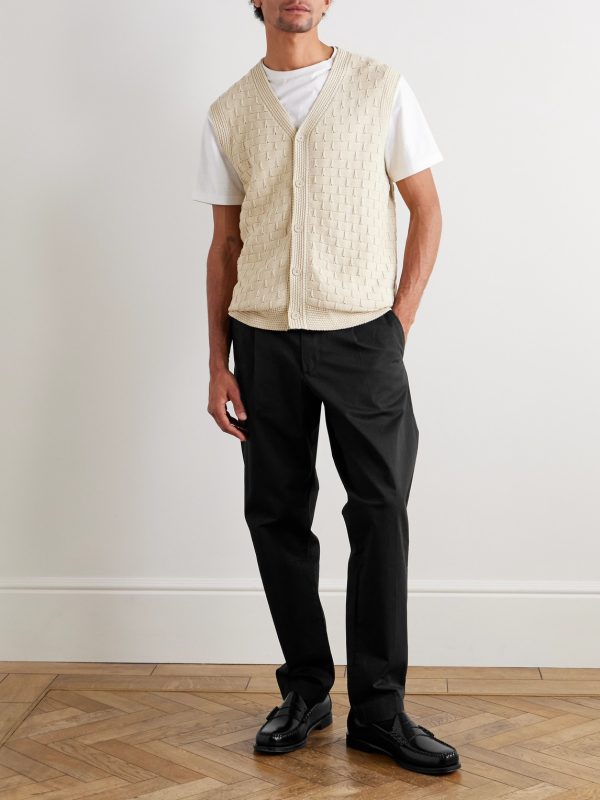 Bill 1804 Straight-Leg Organic Cotton-Blend Trousers - OU Bill 1804 Straight-Leg Organic Cotton-Blend Trousers - OU