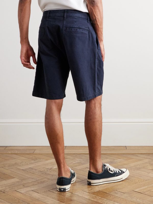 Aden 1923 Straight-Leg Organic Cotton-Blend Twill Shorts - BK Aden 1923 Straight-Leg Organic Cotton-Blend Twill Shorts - BK