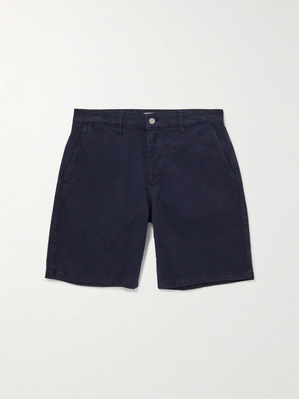 Aden 1923 Straight-Leg Organic Cotton-Blend Twill Shorts Aden 1923 Straight-Leg Organic Cotton-Blend Twill Shorts