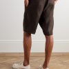 Billie 1808 LENZING™ ECOVERO™ and Linen-Blend Shorts - BK