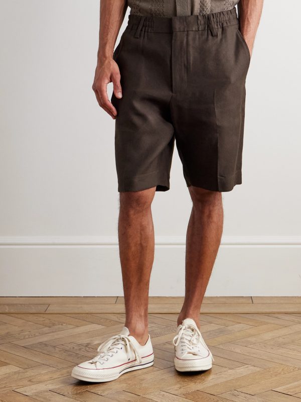 Billie 1808 LENZING™ ECOVERO™ and Linen-Blend Shorts - FR
