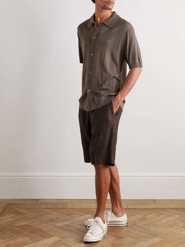 Billie 1808 LENZING™ ECOVERO™ and Linen-Blend Shorts - OU