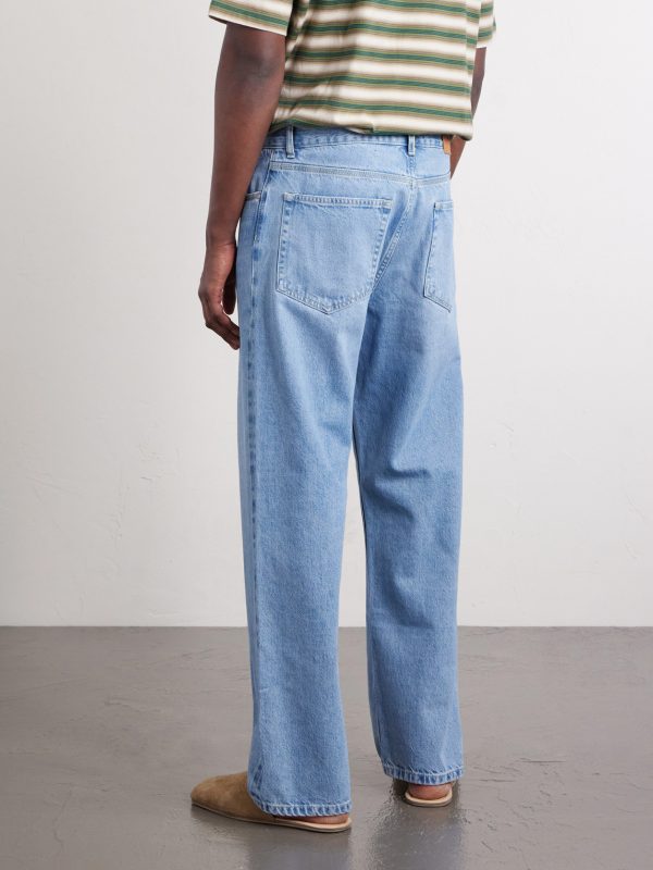 Otis 10031 Straight-Leg Organic and Recycled Selvedge Jeans - BK