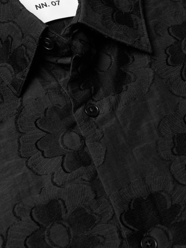 Freddy 50045 Floral-Embroidered Organic Cotton-Blend Shirt - CU