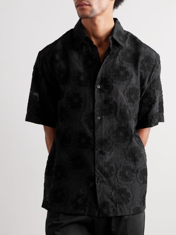 Freddy 50045 Floral-Embroidered Organic Cotton-Blend Shirt - FR