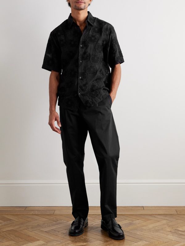 Freddy 50045 Floral-Embroidered Organic Cotton-Blend Shirt - OU