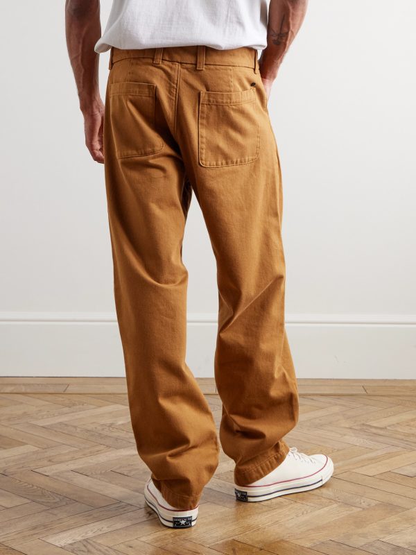 Mylo 1874 Tapered Organic Cotton-Twill Trousers - BK