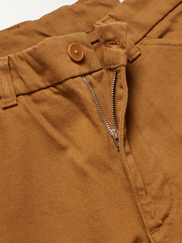 Mylo 1874 Tapered Organic Cotton-Twill Trousers - E1