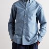Colby 5910 Button-Down Collar Logo-Embroidered Organic Cotton Shirt - FR
