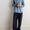 Colby 5910 Button-Down Collar Logo-Embroidered Organic Cotton Shirt - OU