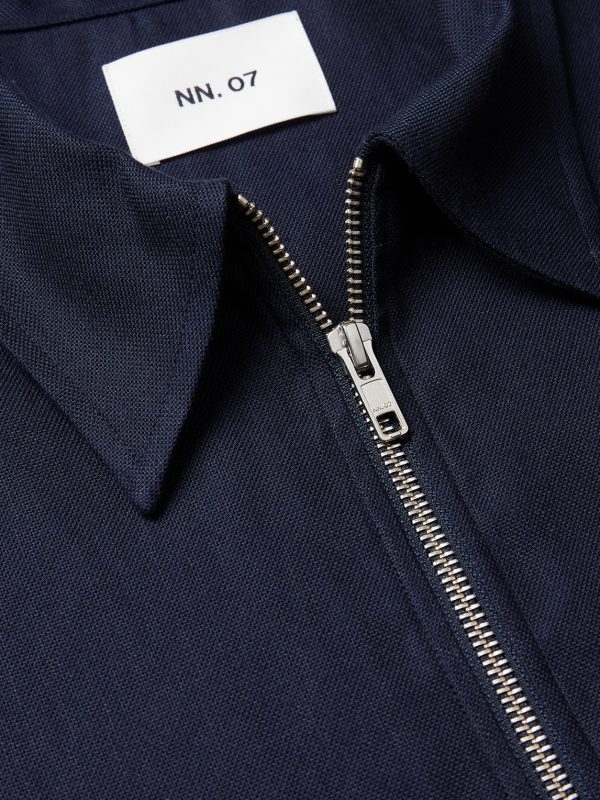 Bruno 1808 LENZING™ ECOVERO™ and Linen-Blend Half-Zip Polo Shirt - CU Bruno 1808 LENZING™ ECOVERO™ and Linen-Blend Half-Zip Polo Shirt - CU
