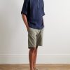 Bruno 1808 LENZING™ ECOVERO™ and Linen-Blend Half-Zip Polo Shirt - OU Bruno 1808 LENZING™ ECOVERO™ and Linen-Blend Half-Zip Polo Shirt - OU