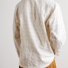 Ben 50041 Camp-Collar Embroidered Checked Organic Cotton-Blend Shirt - BK Ben 50041 Camp-Collar Embroidered Checked Organic Cotton-Blend Shirt - BK