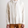 Ben 50041 Camp-Collar Embroidered Checked Organic Cotton-Blend Shirt - FR Ben 50041 Camp-Collar Embroidered Checked Organic Cotton-Blend Shirt - FR