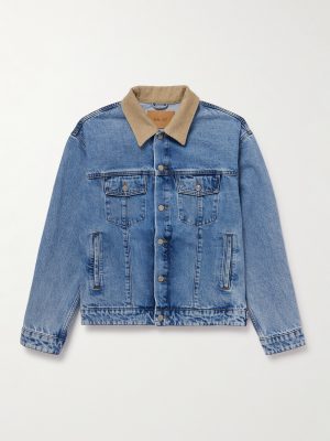 Roy 1882 Corduroy-Trimmed Organic Denim Jacket Roy 1882 Corduroy-Trimmed Organic Denim Jacket