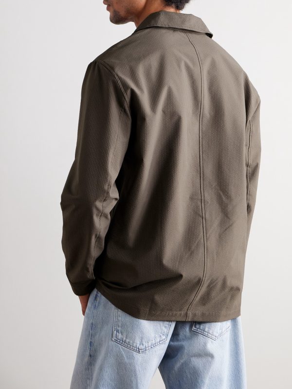 Blaze 10038 Striped Seersucker Overshirt - BK Blaze 10038 Striped Seersucker Overshirt - BK