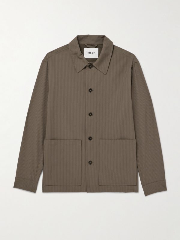 Blaze 10038 Striped Seersucker Overshirt Blaze 10038 Striped Seersucker Overshirt