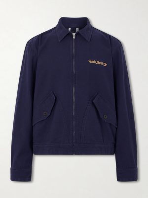 Blake Logo-Embroidered Cotton Jacket Blake Logo-Embroidered Cotton Jacket