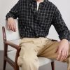 Julian Checked Organic Cotton and Linen-Blend Flannel Shirt - CU Julian Checked Organic Cotton and Linen-Blend Flannel Shirt - CU