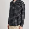 Julian Checked Organic Cotton and Linen-Blend Flannel Shirt - FR Julian Checked Organic Cotton and Linen-Blend Flannel Shirt - FR
