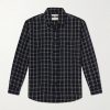 Julian Checked Organic Cotton and Linen-Blend Flannel Shirt Julian Checked Organic Cotton and Linen-Blend Flannel Shirt
