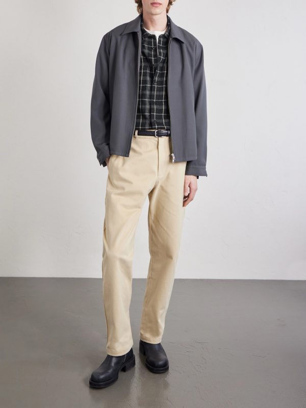 Julian Checked Organic Cotton and Linen-Blend Flannel Shirt - OU Julian Checked Organic Cotton and Linen-Blend Flannel Shirt - OU