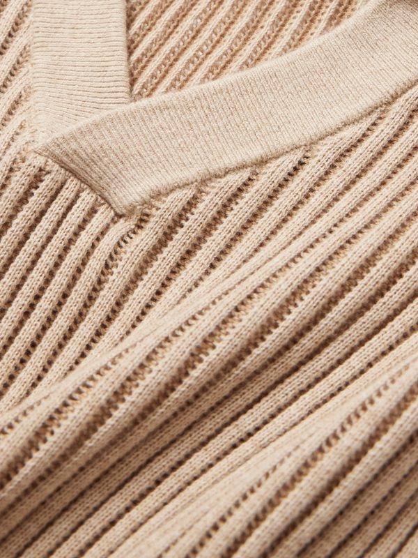 Rino Ribbed-Knit Cotton-Blend Polo Shirt - CU Rino Ribbed-Knit Cotton-Blend Polo Shirt - CU
