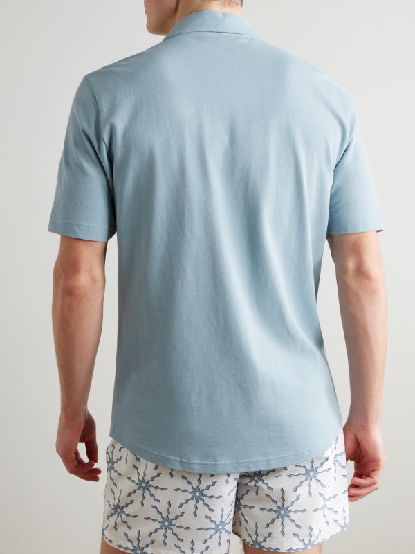 Luca Cotton Polo Shirt - BK Luca Cotton Polo Shirt - BK