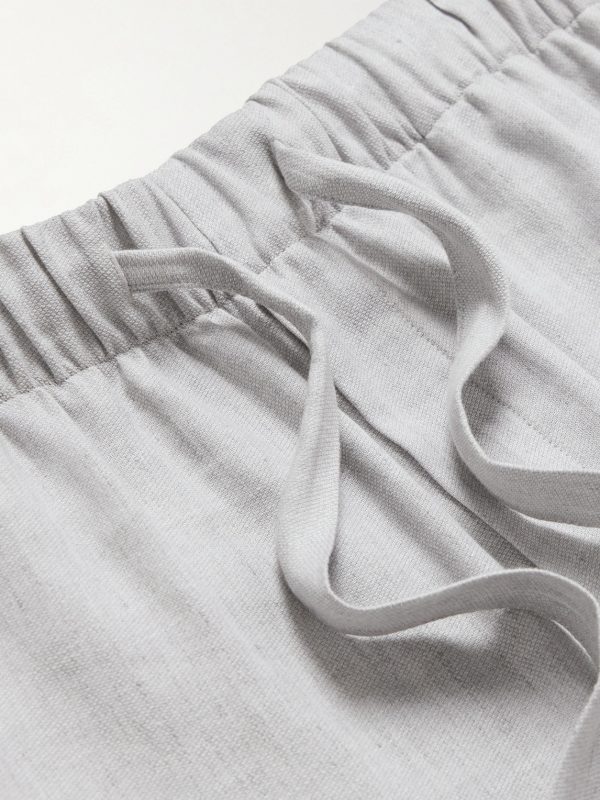 Luan Straight-Leg Linen and Cotton-Blend Drawstring Trousers - E1 Luan Straight-Leg Linen and Cotton-Blend Drawstring Trousers - E1
