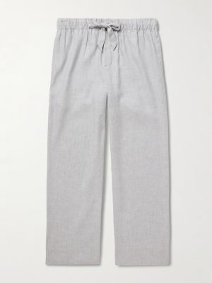Luan Straight-Leg Linen and Cotton-Blend Drawstring Trousers
