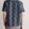 Roberto Camp-Collar Striped Linen Shirt - BK Roberto Camp-Collar Striped Linen Shirt - BK