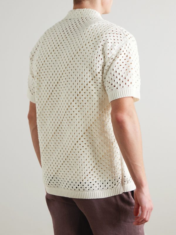 Pinto Crocheted Cotton Shirt - BK Pinto Crocheted Cotton Shirt - BK