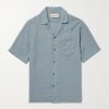 Angelo Camp-Collar Linen Shirt Angelo Camp-Collar Linen Shirt