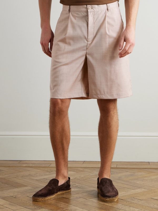 Serano Pleated Wool Shorts - FR