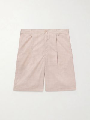 Serano Pleated Wool Shorts Serano Pleated Wool Shorts