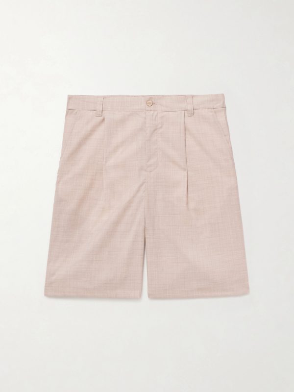 Serano Pleated Wool Shorts