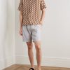 Roberto Camp-Collar Printed Linen Shirt - OU