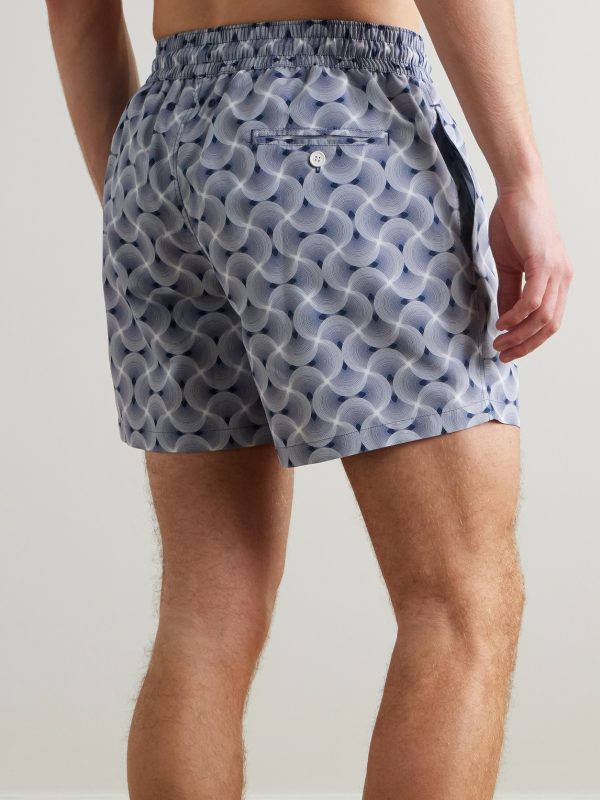 Rio Straight-Leg Mid-Length Recycled Swim Shorts - BK Rio Straight-Leg Mid-Length Recycled Swim Shorts - BK