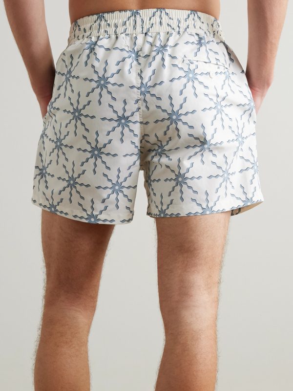 Rio Straight-Leg Mid-Length Recycled Swim Shorts - BK Rio Straight-Leg Mid-Length Recycled Swim Shorts - BK